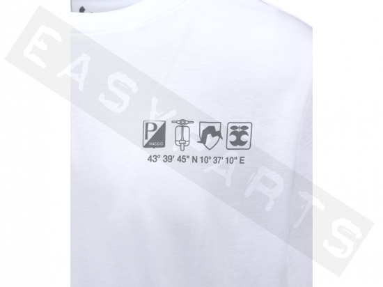 T-shirt VESPA DEC Holy Bianco Unisex